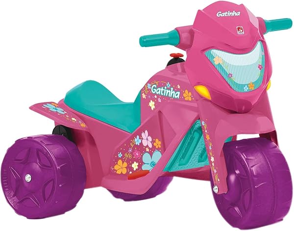 Banmoto Gatinha Elétrico 6V Bandeirante Rosa