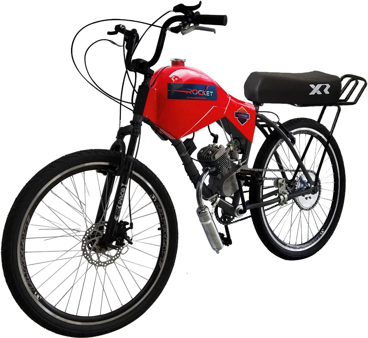 Bicicleta Motorizada Rocket Spitfire 100cc Banco XR com Carenagem