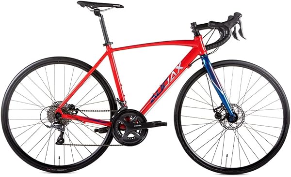 Bicicleta Speed Road Audax Ventus 1000 Claris 16v Disc Aro 700 Quadro 49 Vermelho/Azul