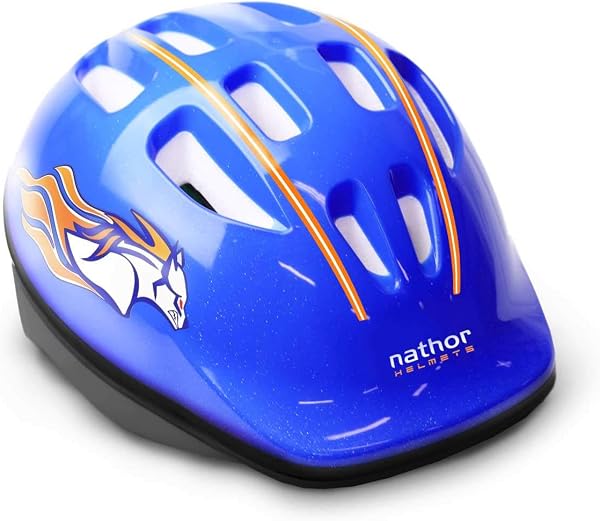 Capacete Infantil Azul Nathor com 10 Entradas de Ventilação