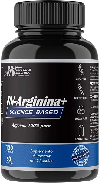 IN-Arginina+ Arginina Vasodilatador 120 Capsulas Imperium Nutrition