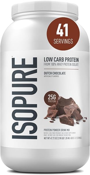 Isopure Zero Carb Whey Protein Isolate 1361g Nature's Best com Coqueteleira