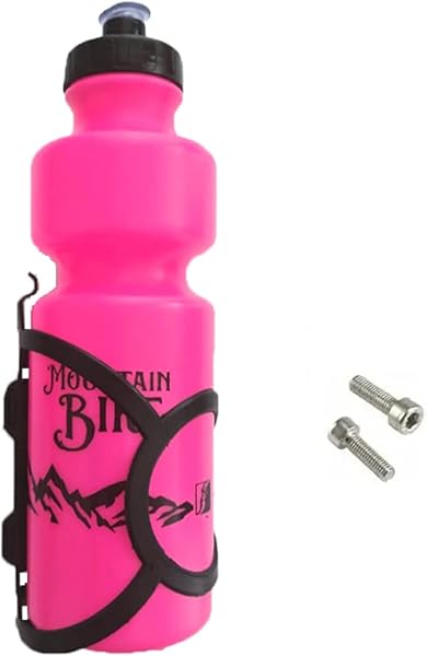 Kit Suporte de Caramanhola Bicicleta com Garrafa 750ml e Parafusos