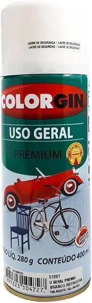 Spray Uso Geral Branco Fosco Intenso 400ml Colorgin