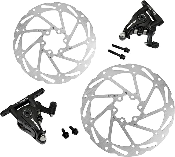 Tektro MD-C550 Conjunto de Freio a Disco Mecânico Flat Mount 160mm Dianteiro e Traseiro
