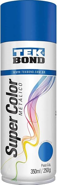 Tinta Spray Azul Metalico 350ml Tekbond
